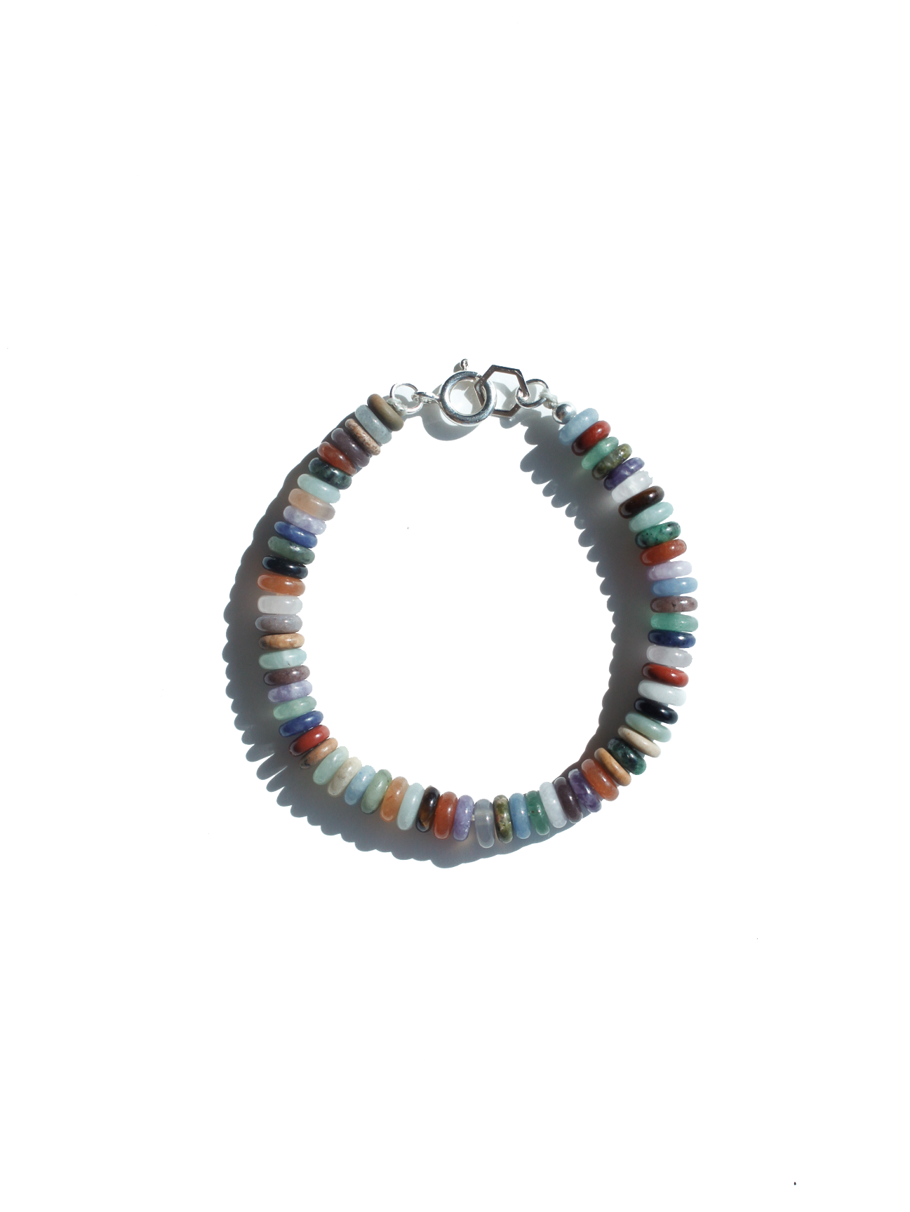 Stone Bracelet - Polychrome Rondelle