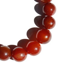 Stone Necklace - Carnelian Red