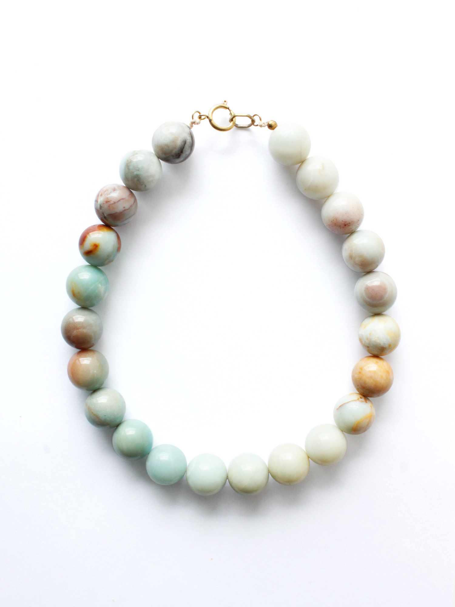 Stone Necklace - Amazonite 18mm
