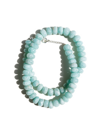 Stone Necklace - Amazonite Rondelles