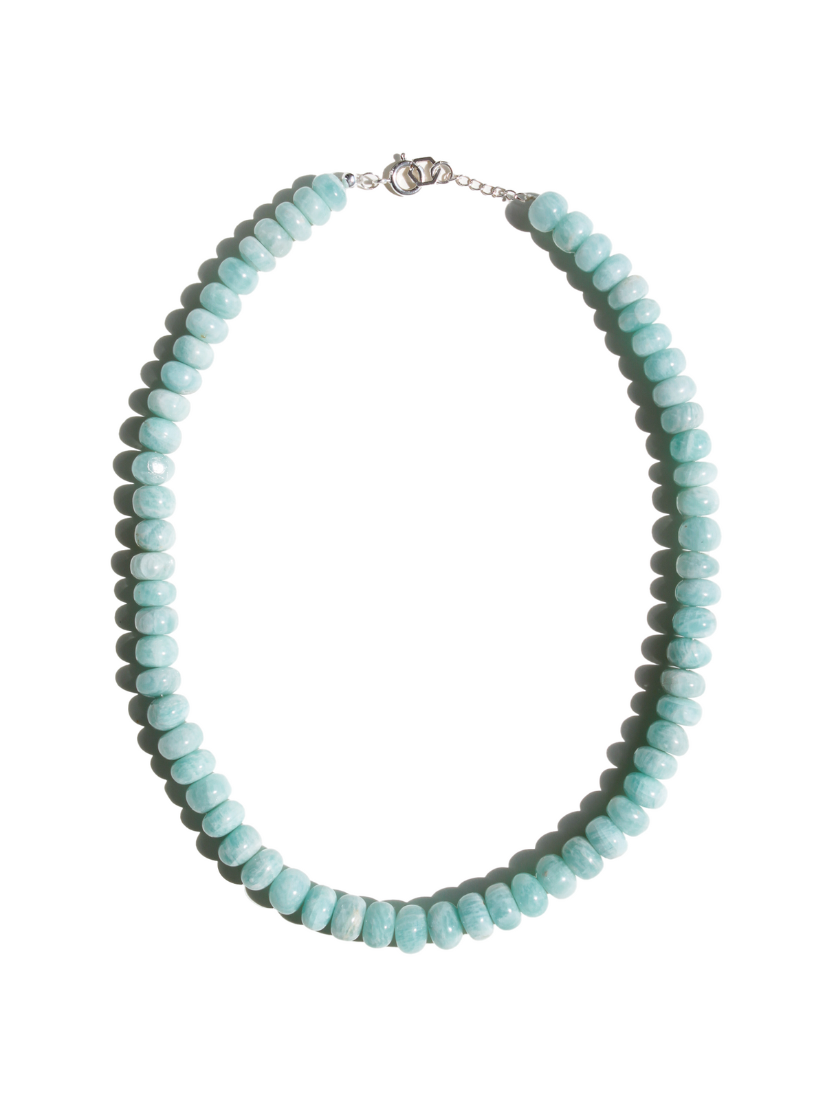 Stone Necklace - Amazonite Rondelles