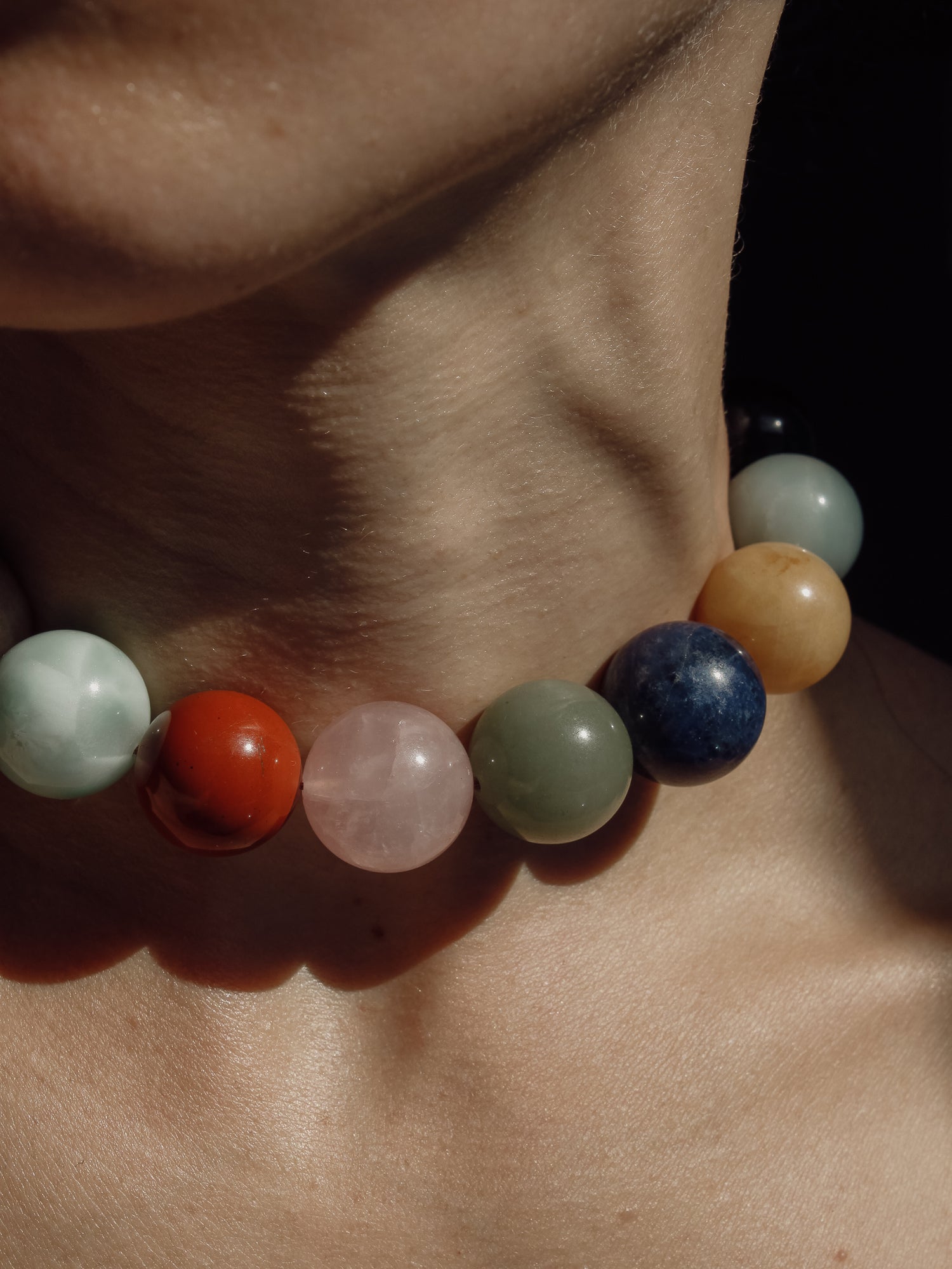 Stone Necklace - Candy Choker