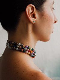 Stone Necklace - Aura Choker 8mm