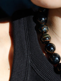 Stone Necklace - Blue Tiger's Eye