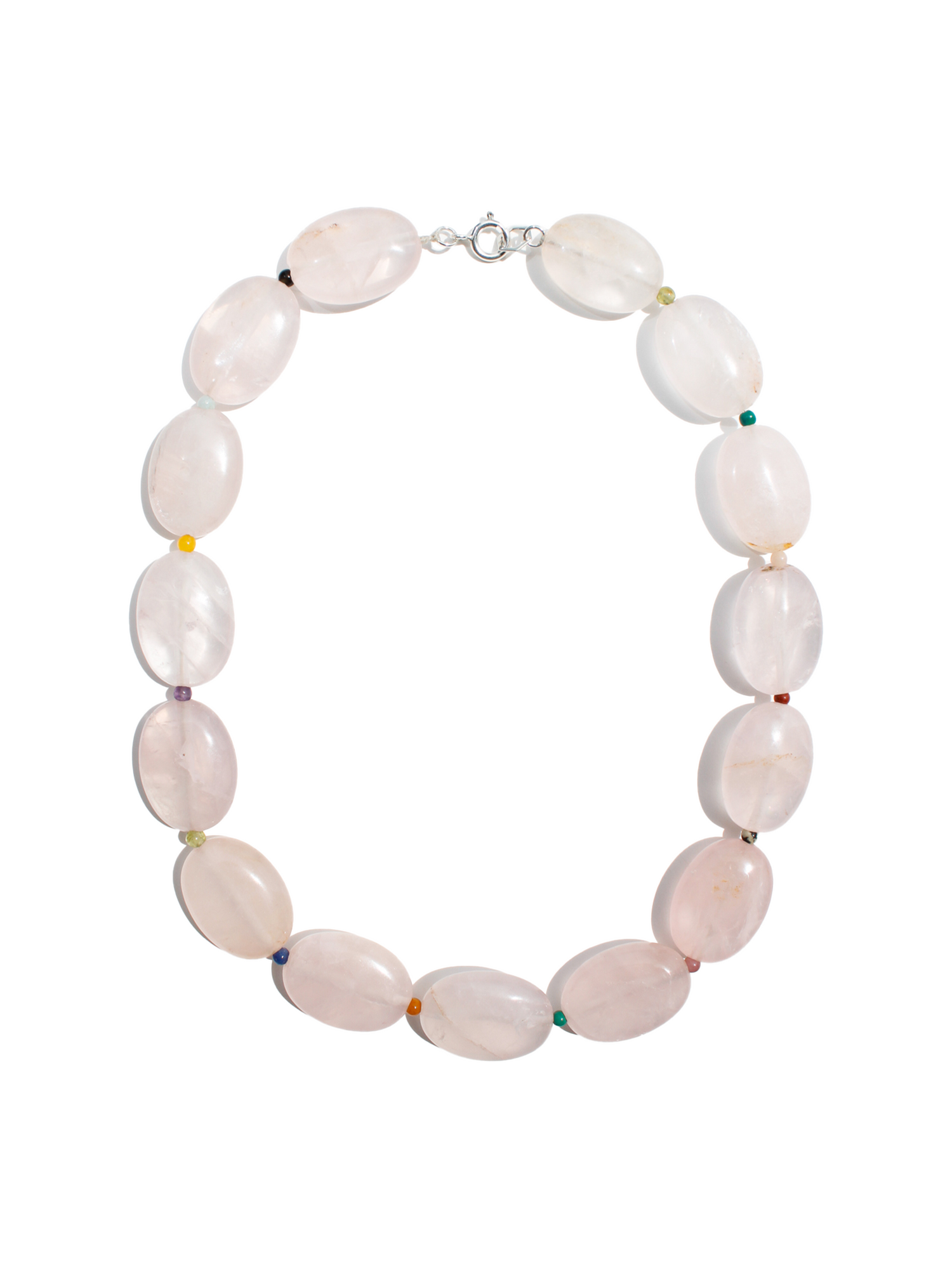 Stone Necklace - Color Dots and Ovals