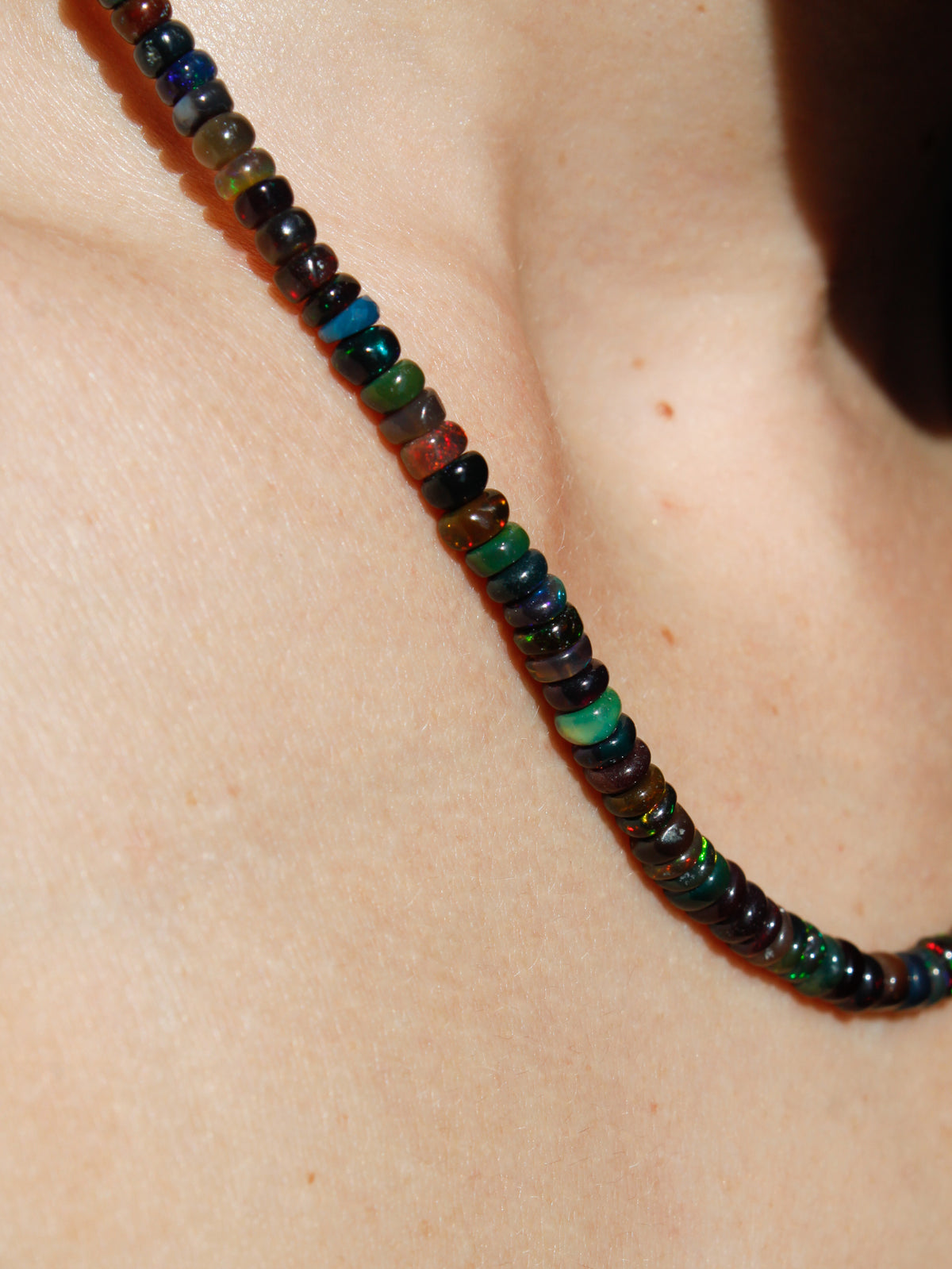 Stone Necklace - Black Opal