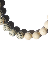 Stone Necklace - Dalmatian