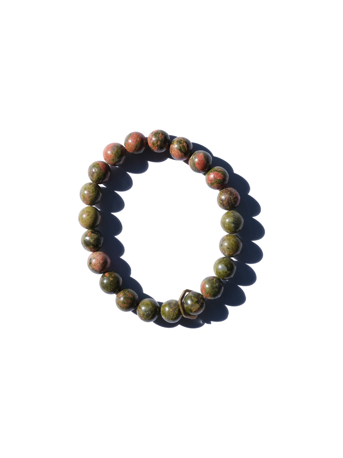 Stone Bracelet - Unakite Jasper 8mm