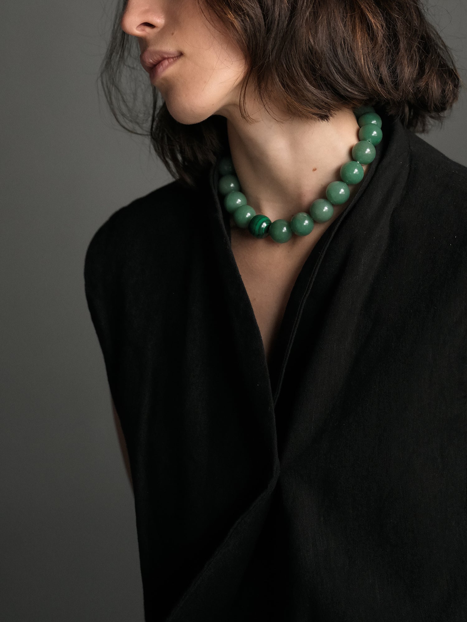 Stone Necklace - Greens