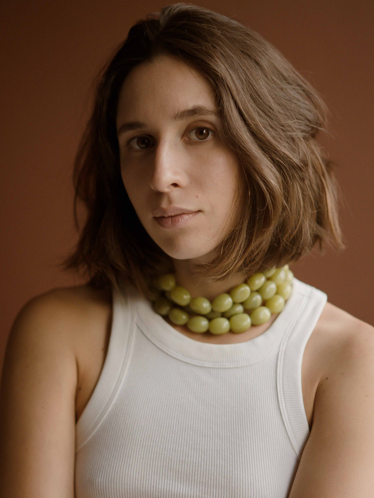 Stone Necklace - Grapes