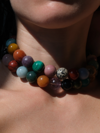 Stone Necklace - Double Choker 16mm