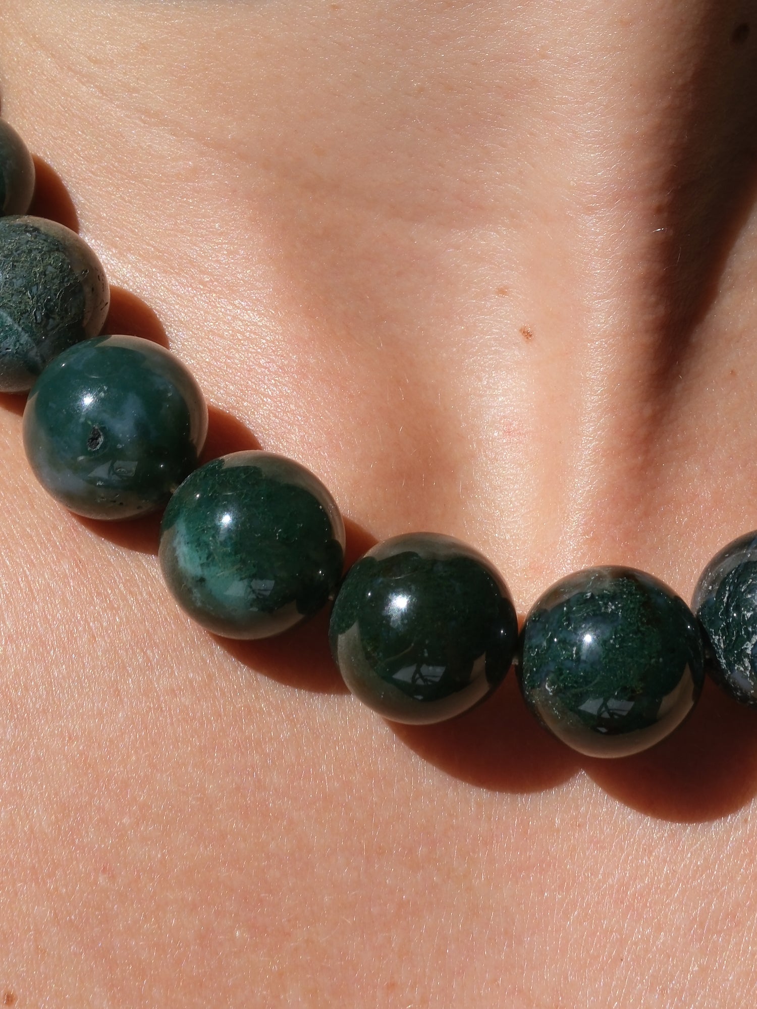 Stone Necklace - Green Ocean