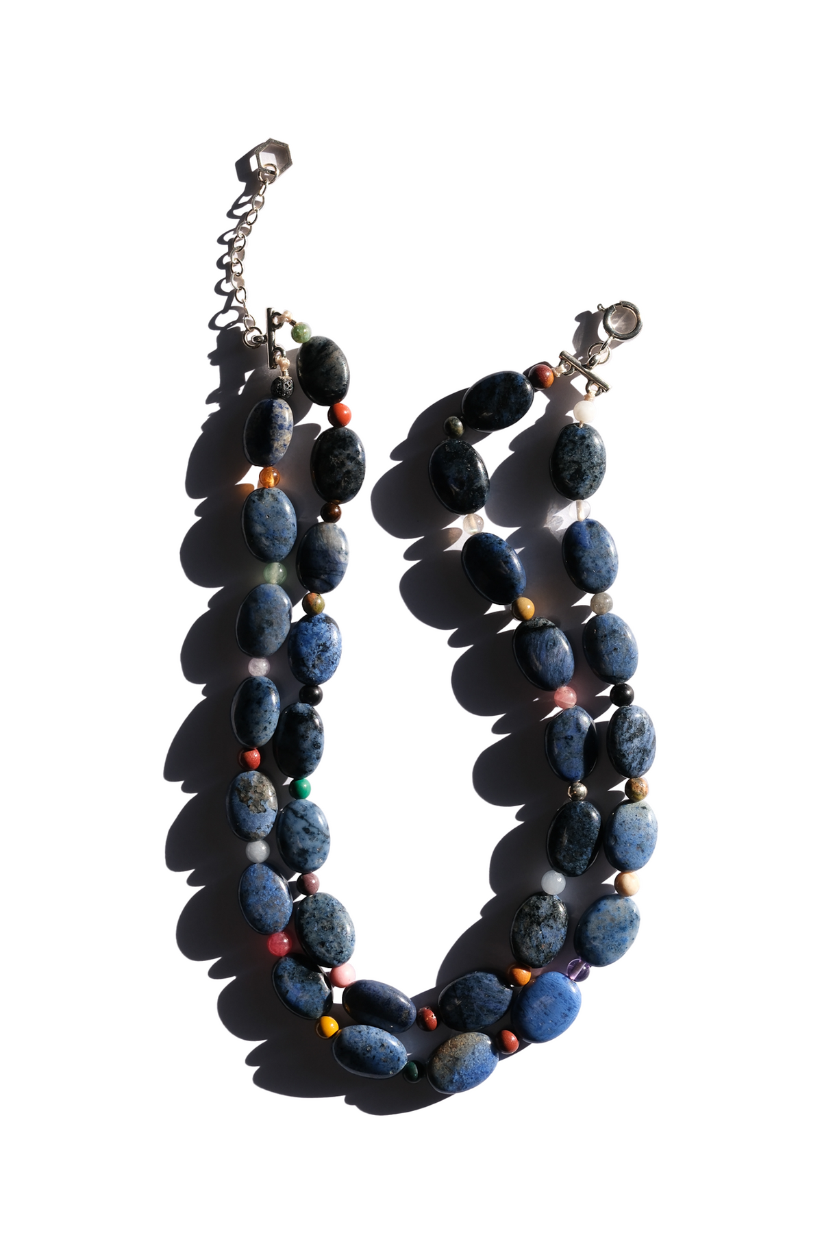 Stone Necklace - Double Confetti