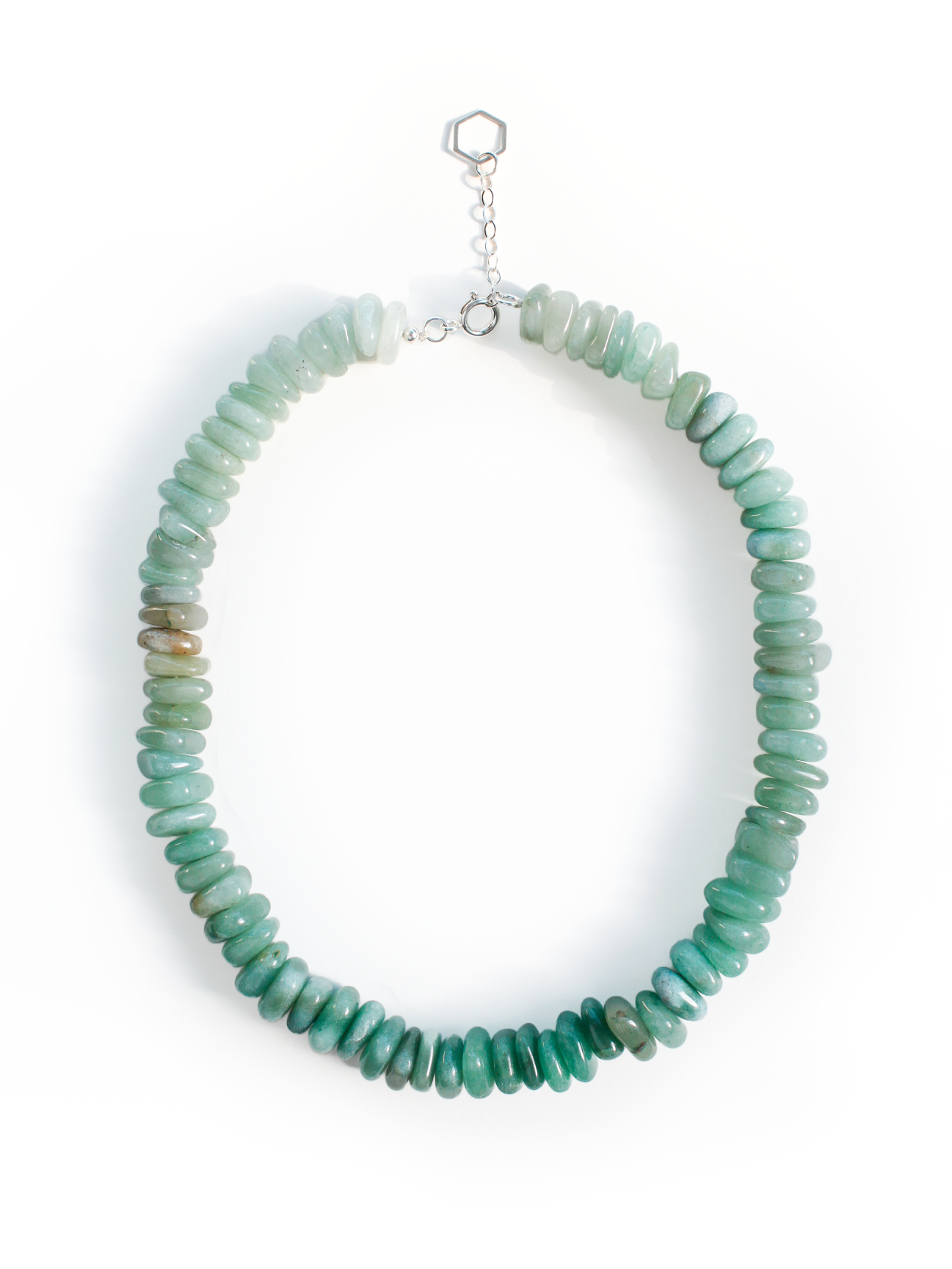 Stone Necklace - Green Gradient