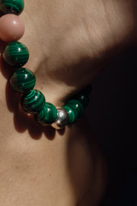 Stone Necklace - Malachite
