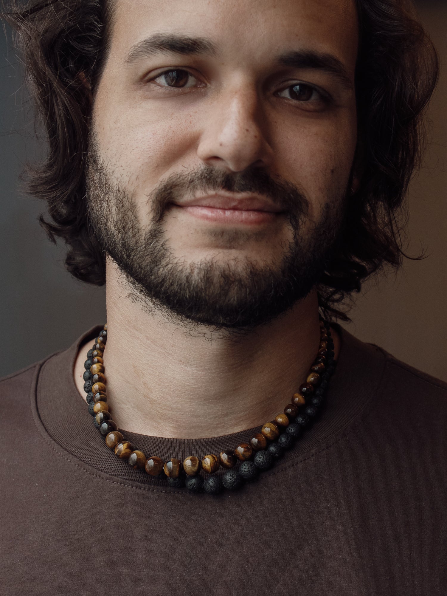Stone Necklace - Tiger's Eye Graduated