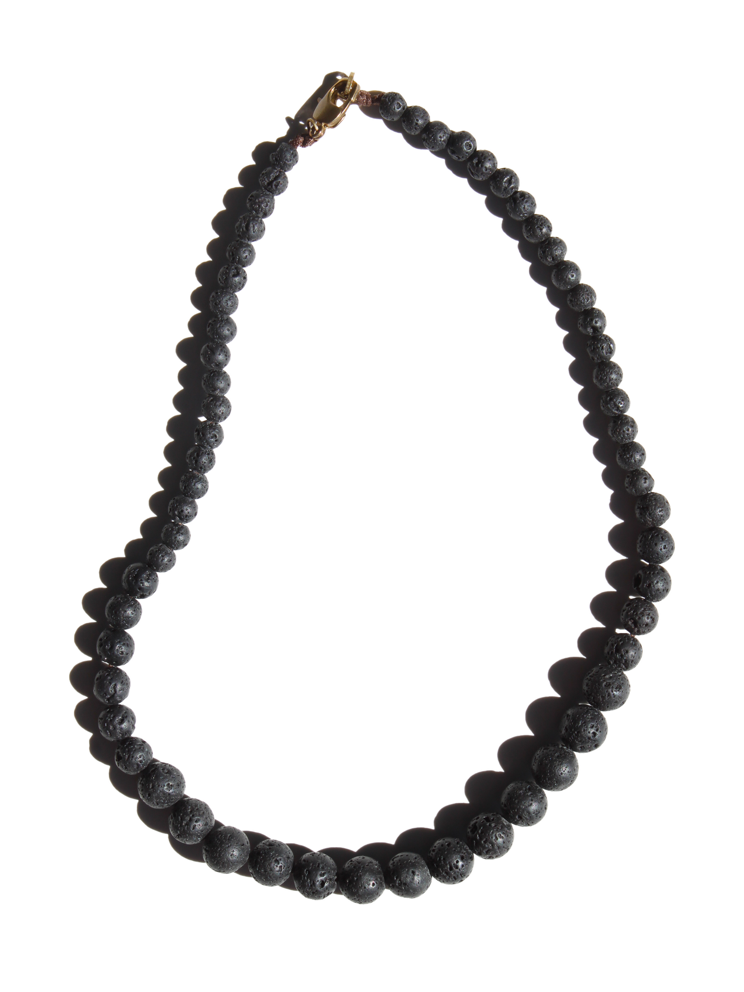 Stone Necklace - Lava Stone Graduated