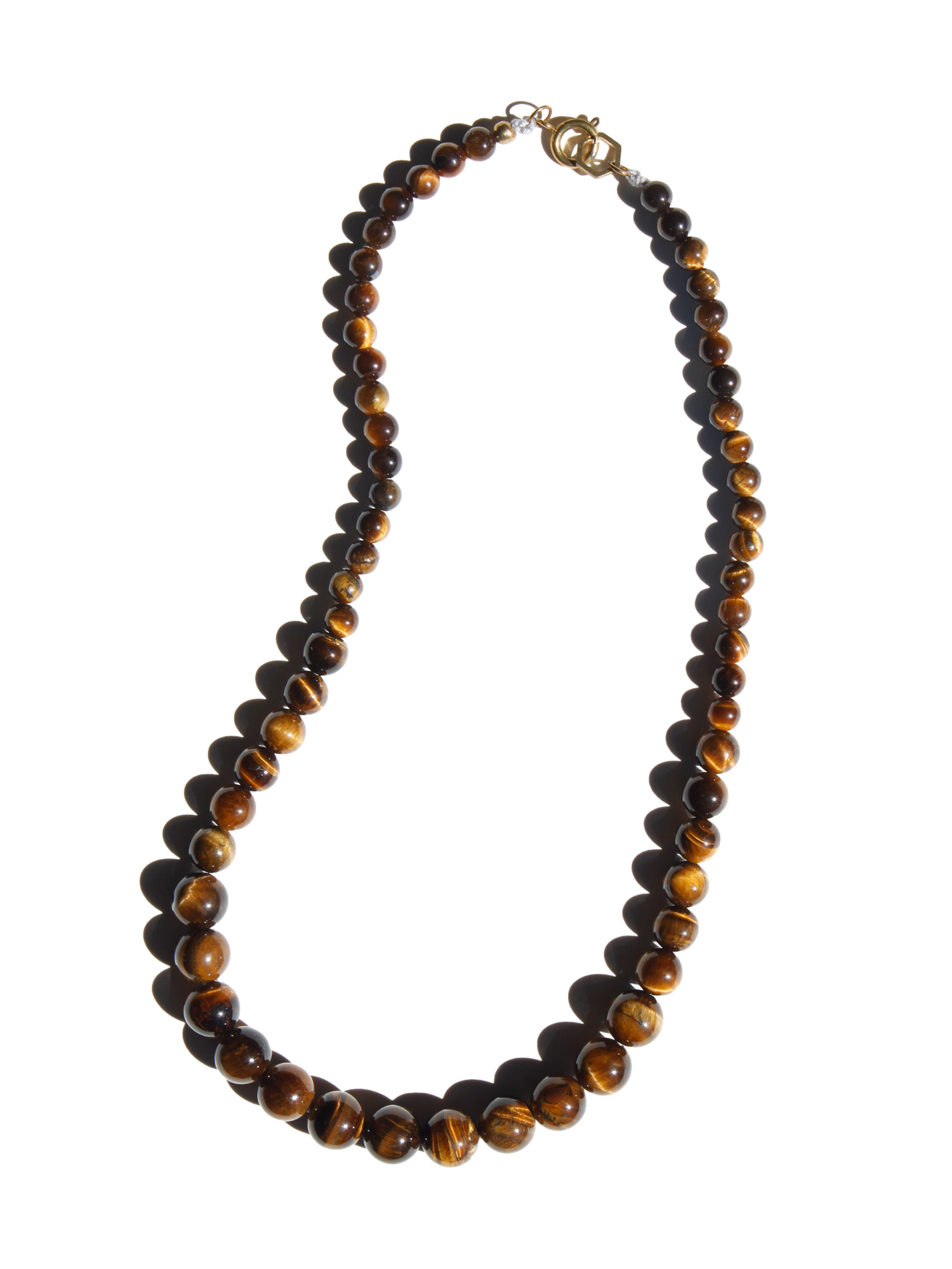 Stone Necklace - Tiger's Eye Graduated