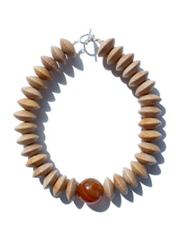 Wood Necklace - Saturno