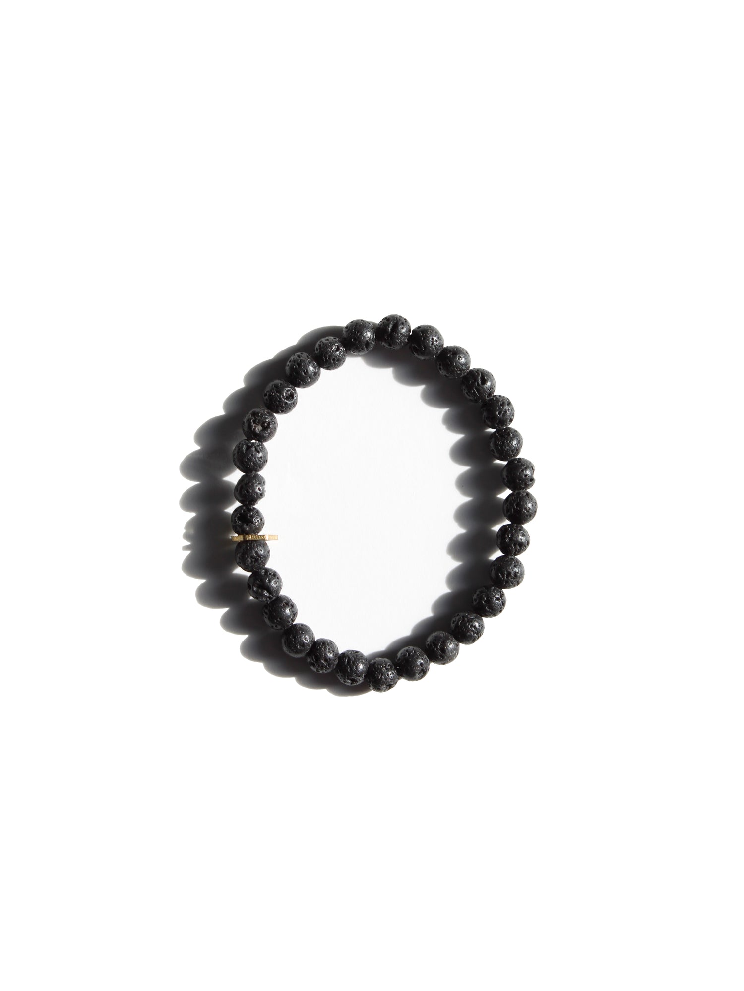 Stone Bracelet - Lava Stone 6mm