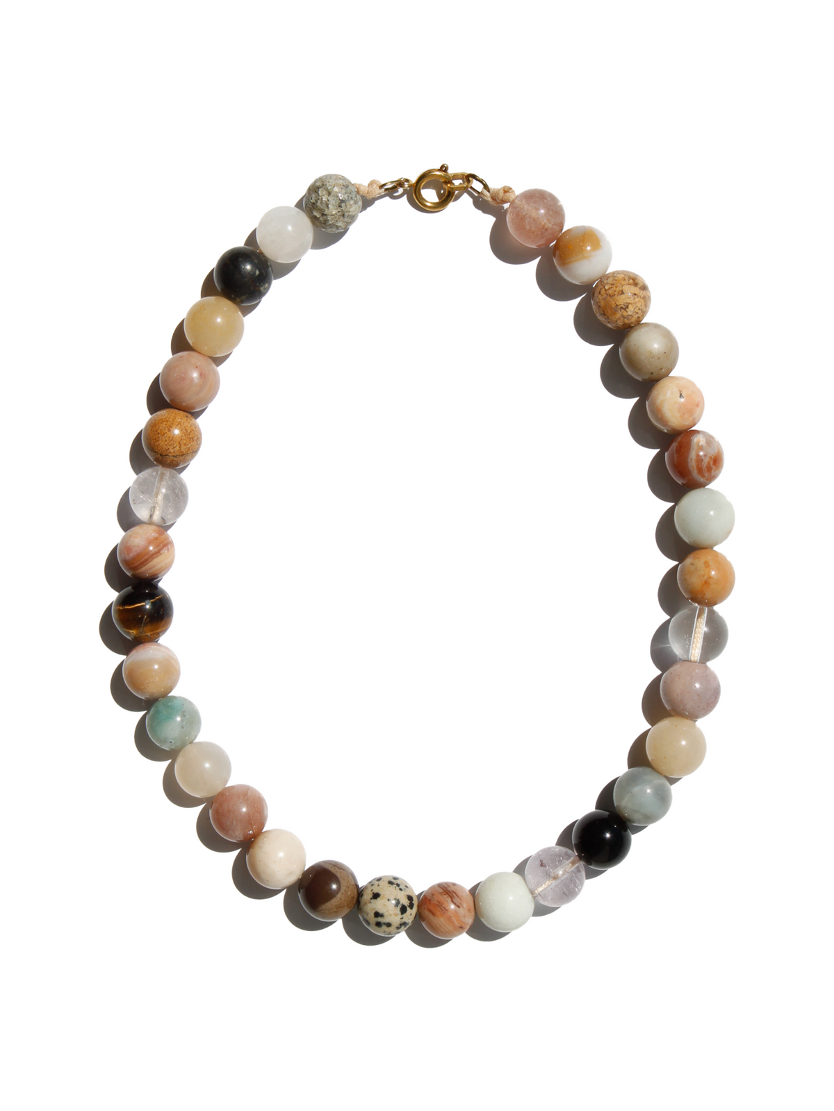 Stone Necklace -  Earthy Hybrid 12mm