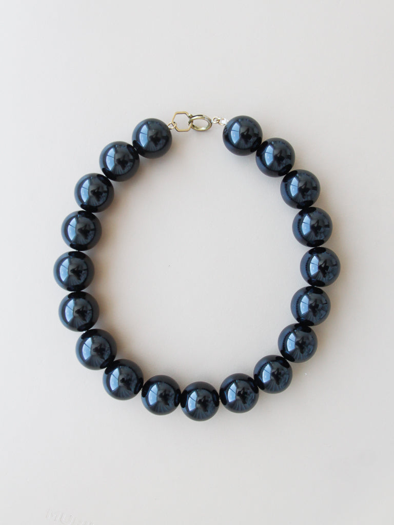 Stone Necklace - Onyx Negro 20mm