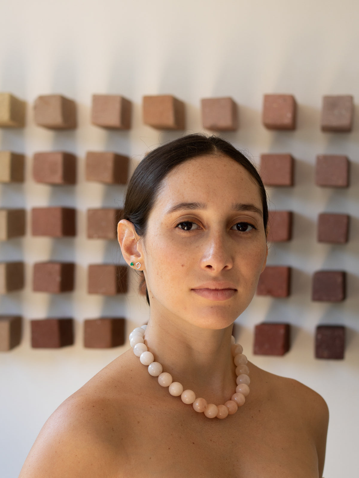 Stone Necklace - Peach Gradient