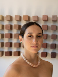 Stone Necklace - Peach Gradient