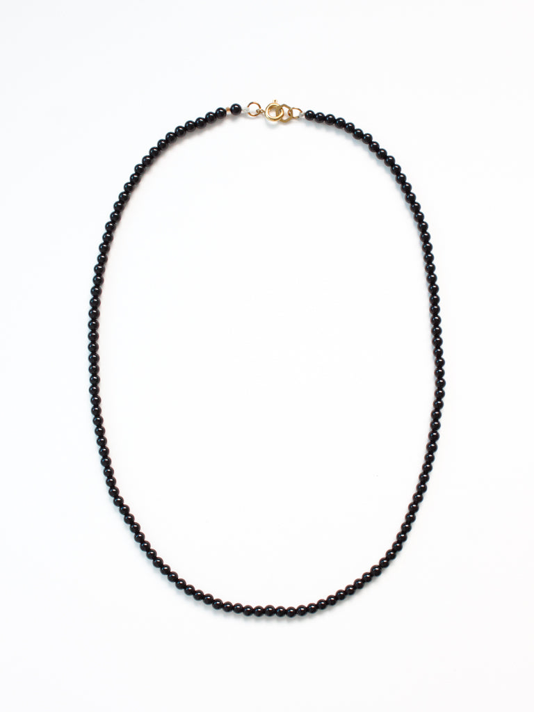 Stone Necklace - Onyx 4mm