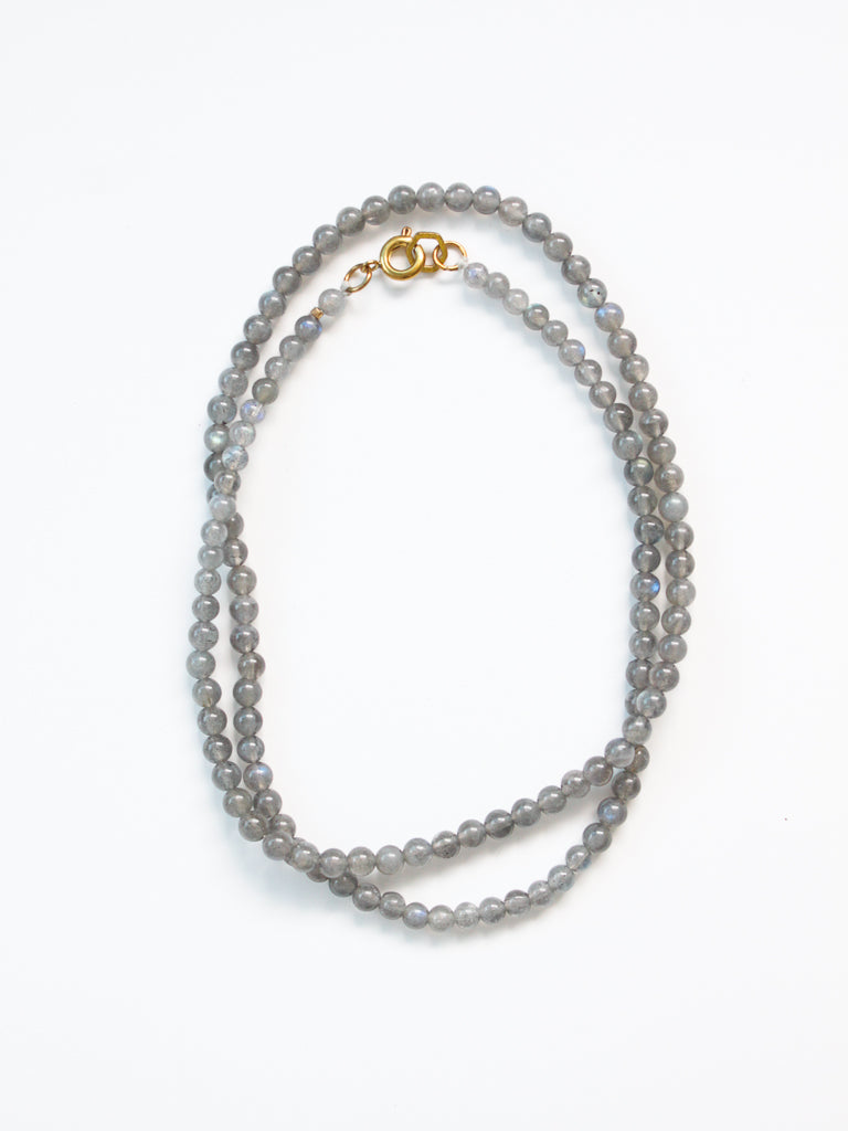 Stone Necklace - Labradorite 4mm