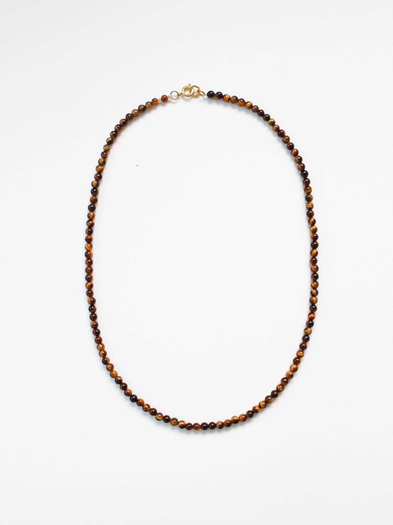 Stone Necklace - Tiger's Eye 4mm