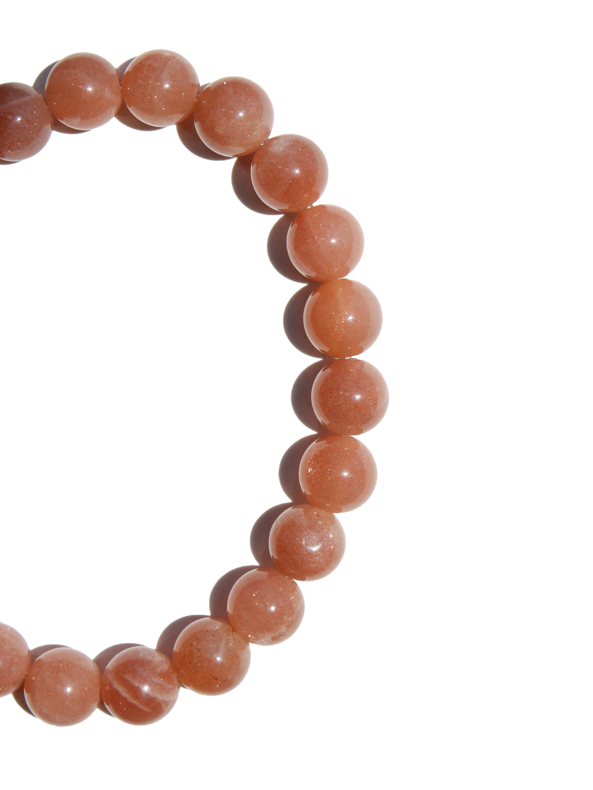 Stone Bracelet - Sunstone 8mm