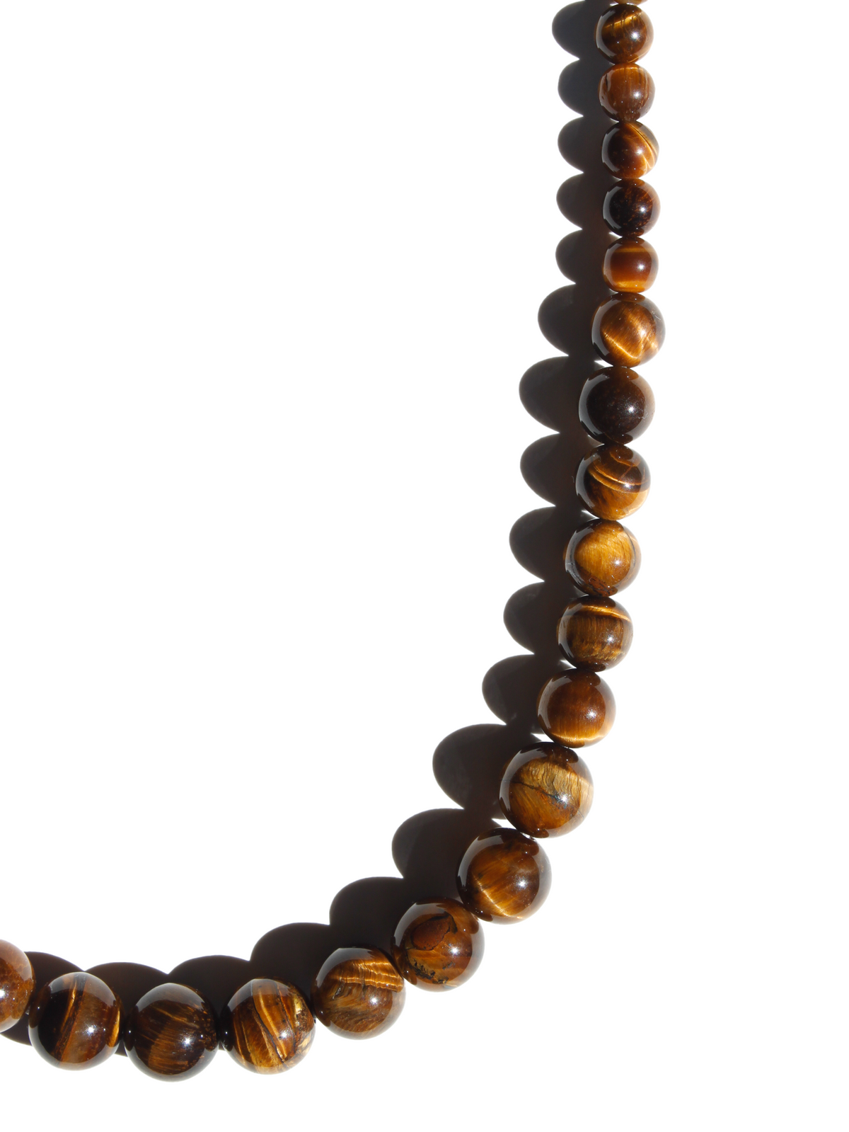 Stone Necklace - Tiger's Eye Graduated