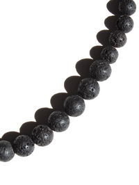 Stone Necklace - Lava Stone Graduated