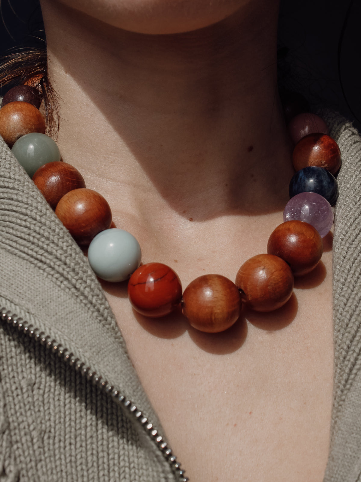 Wood Necklace - Primavera