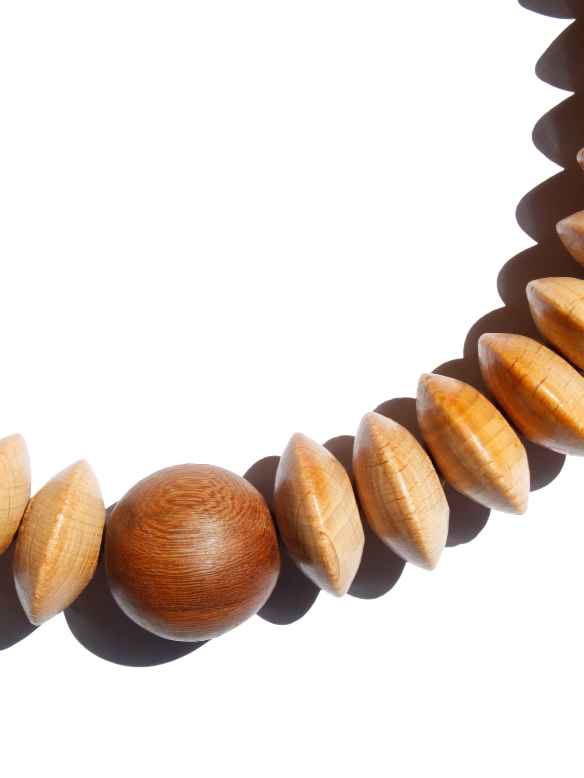Wood Necklace - Wooden Saturno
