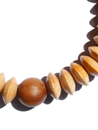 Wood Necklace - Wooden Saturno