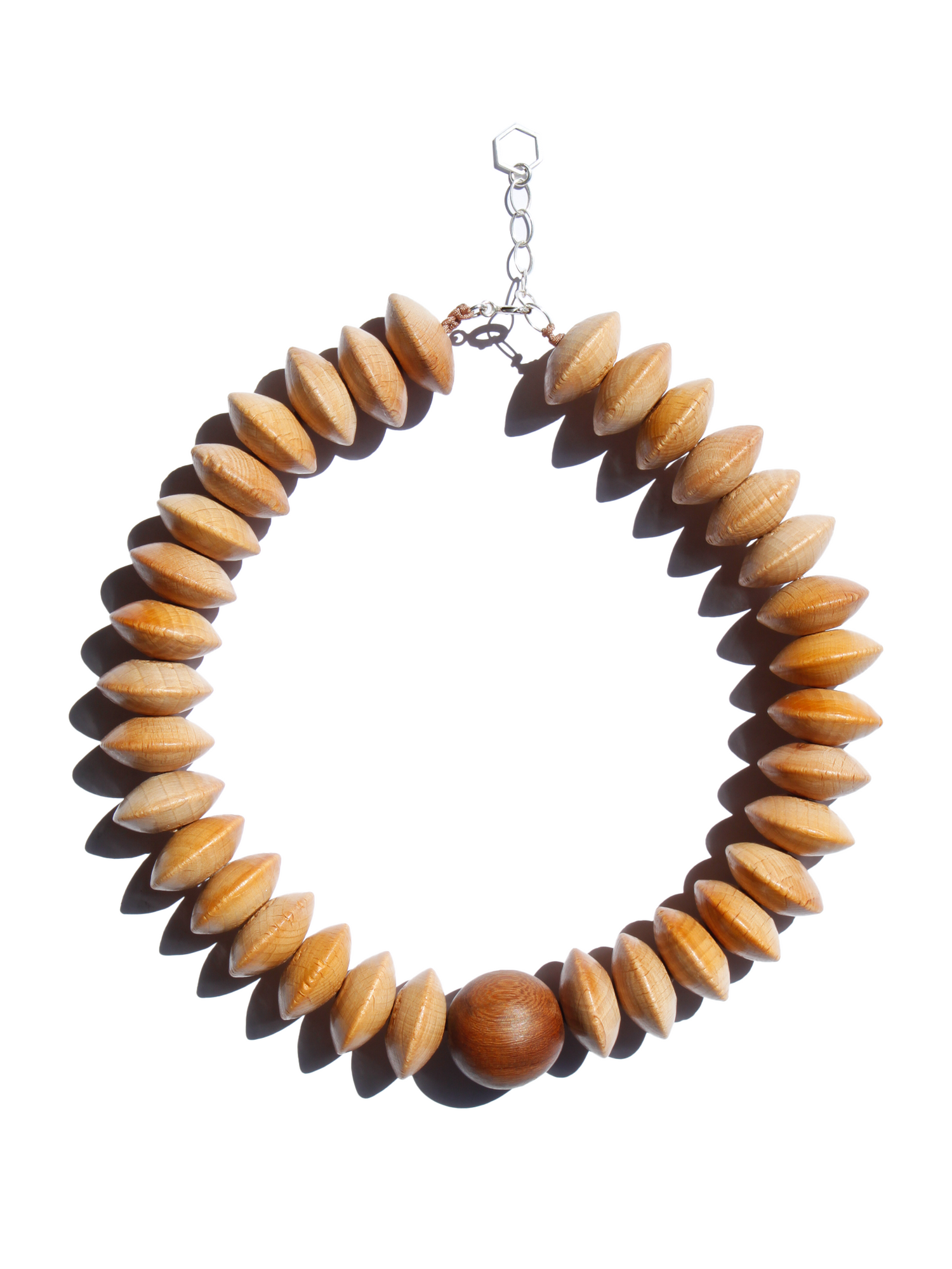 Wood Necklace - Wooden Saturno